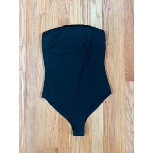 Wild honey, black tube top bodysuit size medium